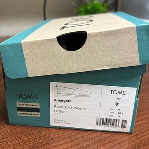 Brand new Alpargata Rose Gold Toddler Girl shoes size 7